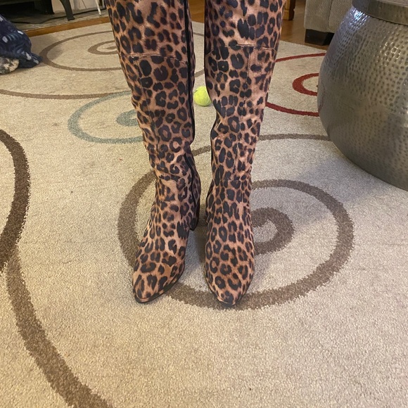 Leopard print boots - Picture 1 of 9